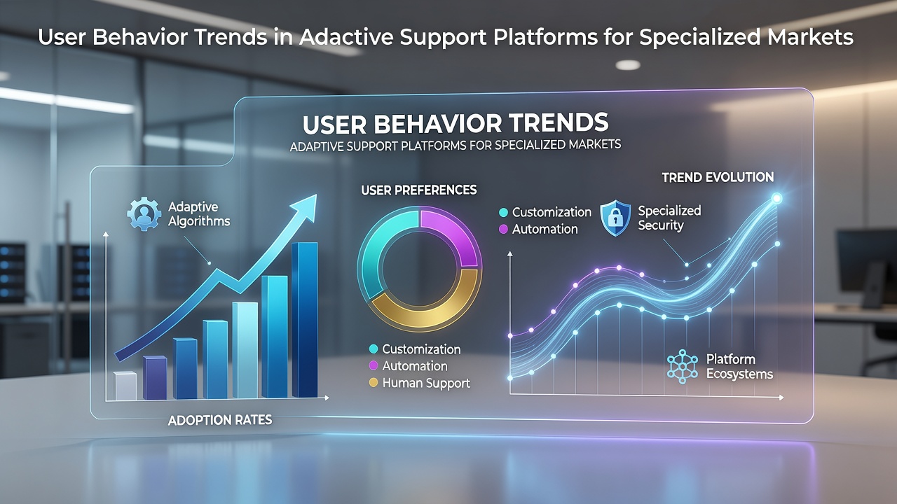 User Behavior Trends in Adaptive Support Platforms for Specialized Markets